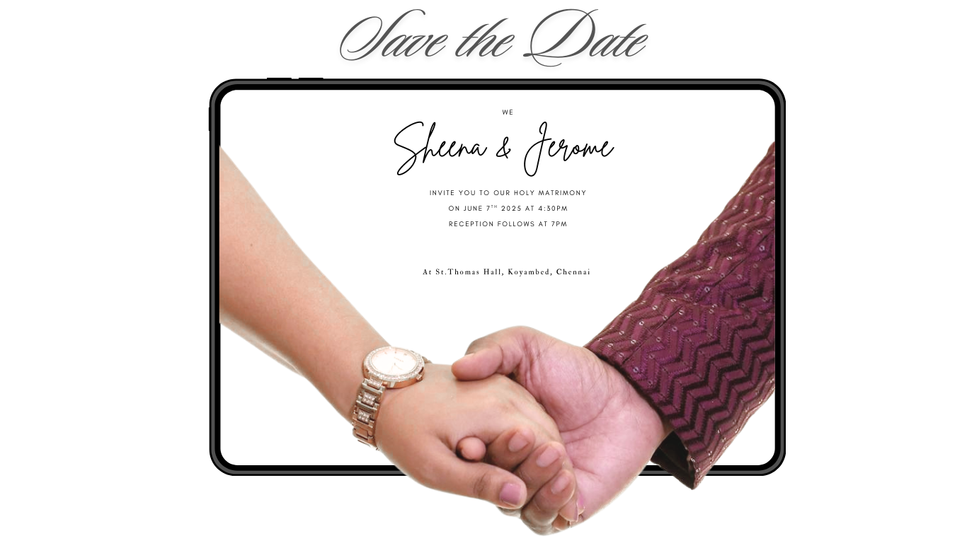 Sheena weds Jerome Wedding Invite